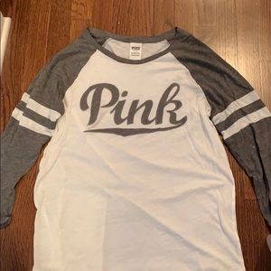 PINK 3/4 Sleeve T-Shirt